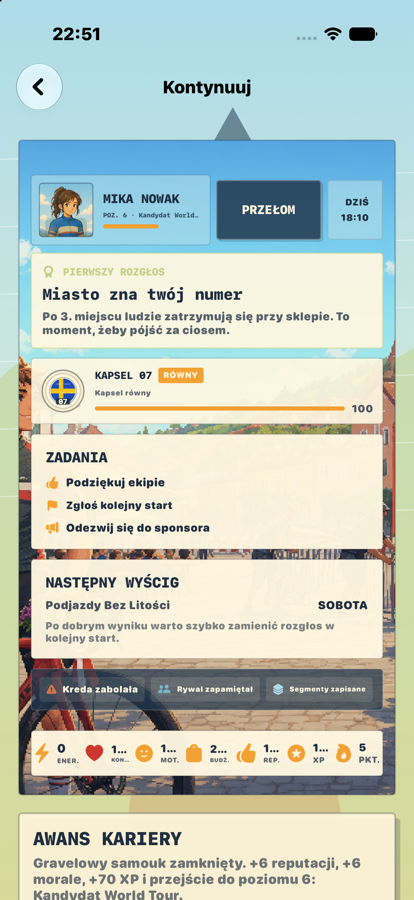 Decyzje tygodnia wpływają na formę, morale i reputację.