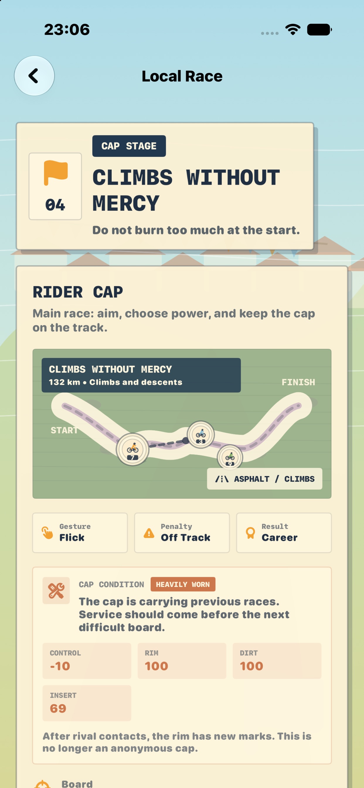 Briefings connect the route, rivals, and cap setup.